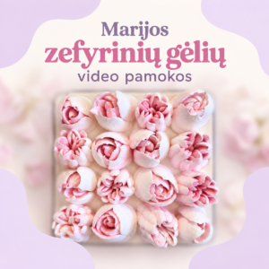 Zefyrinių gėlių video pamokos